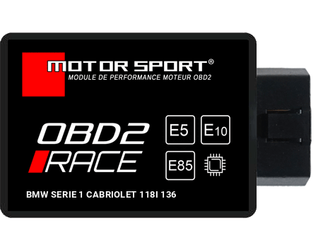 Boitier additionnel Bmw Serie 1 Cabriolet 118I 136 - OBD2 RACE